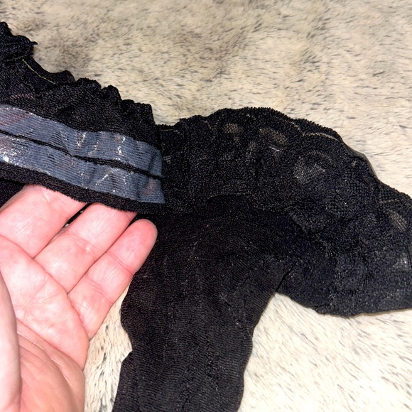 Never worn stay up thigh highs, stockings for garter belt, knee highs, slippers. - Picture 2 of 6